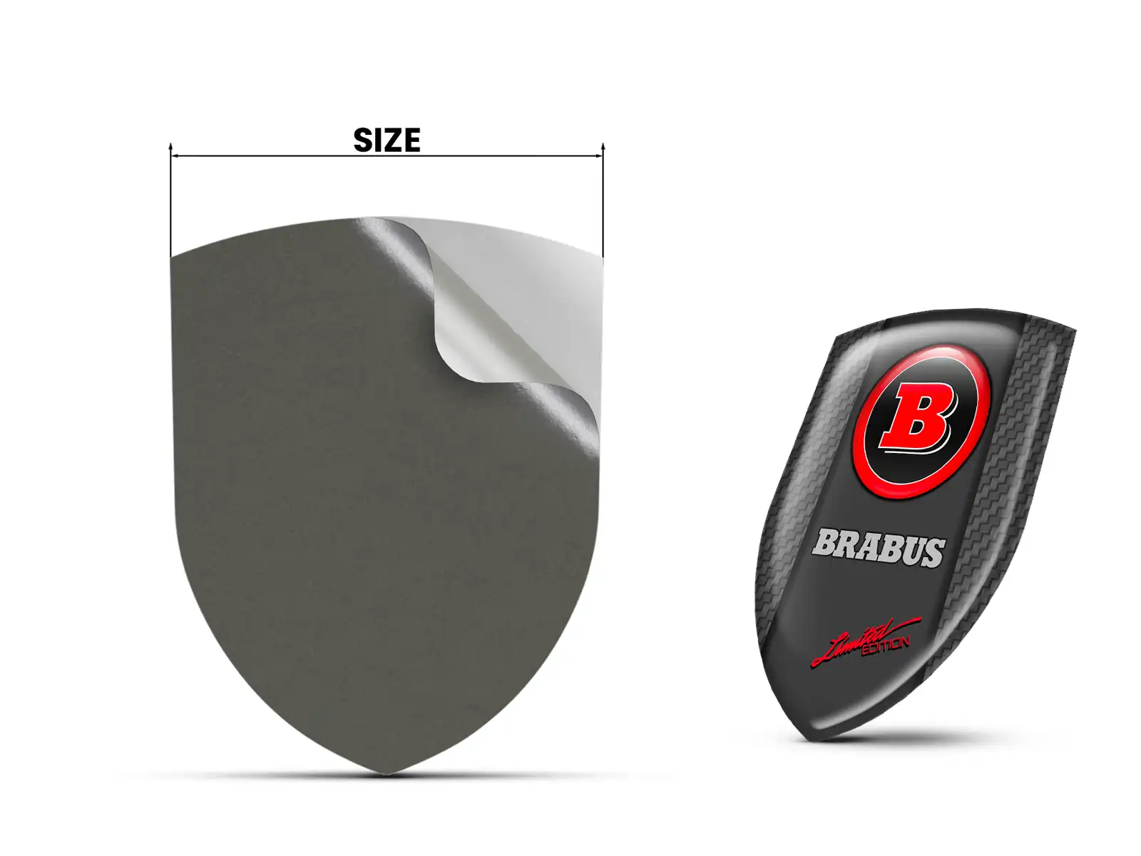 Brabus Autocollant Bombé Qualité Pro Personnalisable